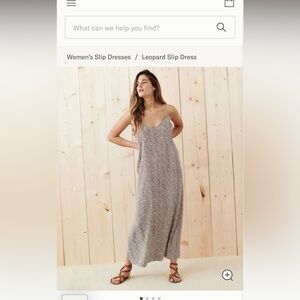 Jenni Kayne leopard slip dress xs